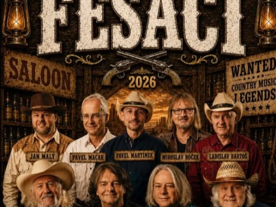 Fešáci - vánoční saloon - host Petr Martinák -  KD Vltava České Budějovice