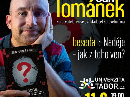 Jan Tománek - beseda v Táboře