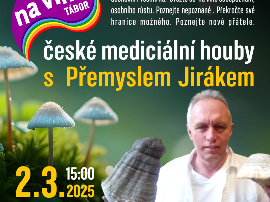 Na vlně Tábor s Přemyslem Jirákem na téma české mediciální houby