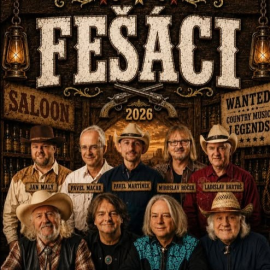 Fešáci - vánoční saloon - host Petr Martinák -  KD Vltava České Budějovice
